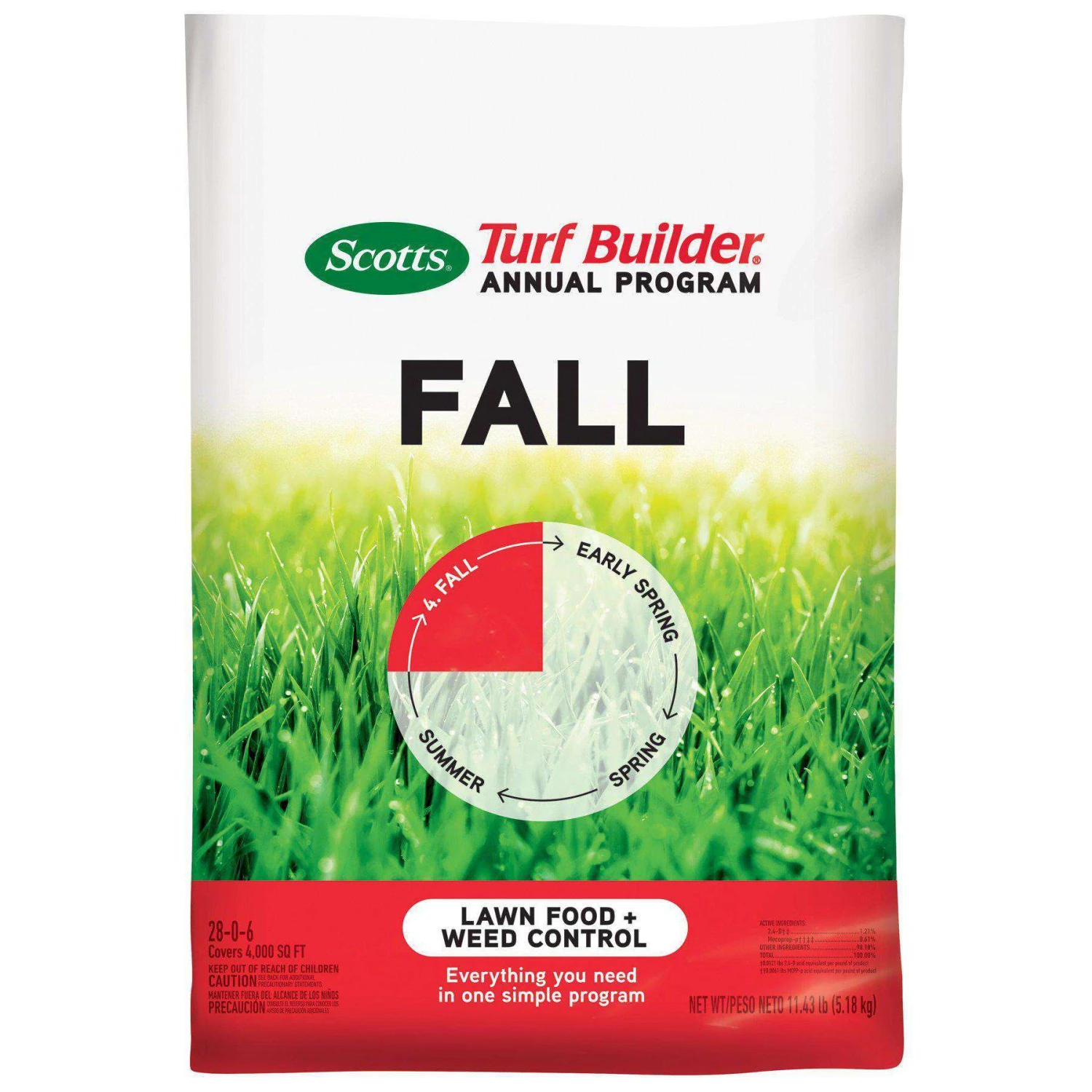 Scotts 4 Step Lawn Fertilizer White Bag 6 Scotts 4 Step Lawn Fertilizer White Bag