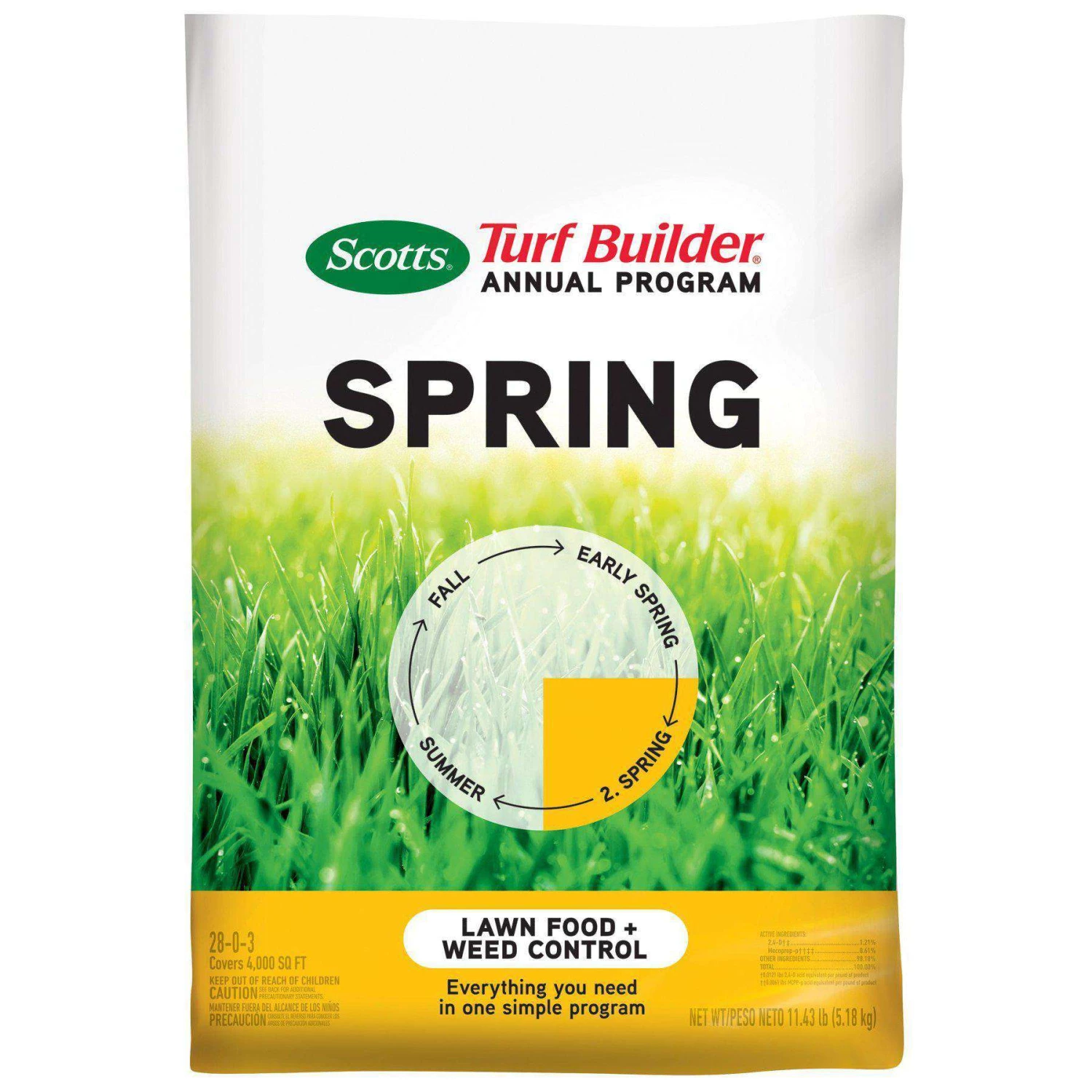 Scotts 4 Step Lawn Fertilizer White Bag 4 Scotts 4 Step Lawn Fertilizer White Bag