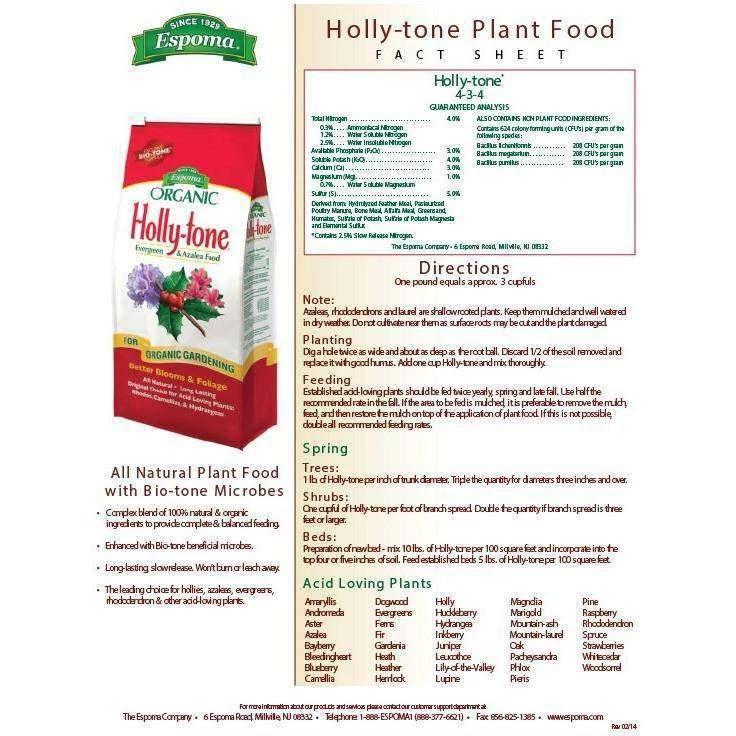 Espoma Holly-Tone 4-3-4 4 Espoma Holly-Tone 4-3-4