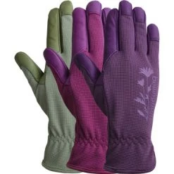Women's Tuscany Leather Garden Gloves (Medium) Gardening Accessories