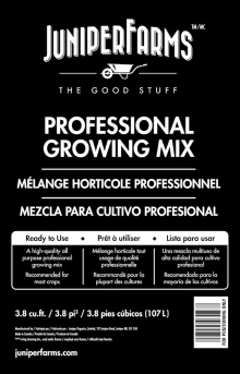 Soils & Mulches Juniper Farms 3.8cf Pro Growers Mix 3 Soils & Mulches Juniper Farms 3.8cf Pro Growers Mix